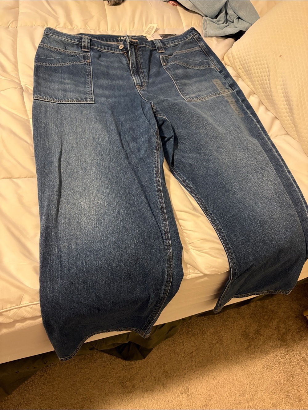 Straight leg jeans